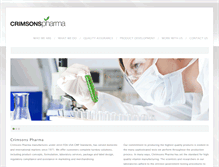 Tablet Screenshot of crimsonspharma.com